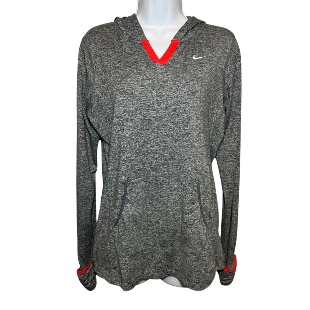 Nike Dri-Fit Hooded Long Sleeve Top, M